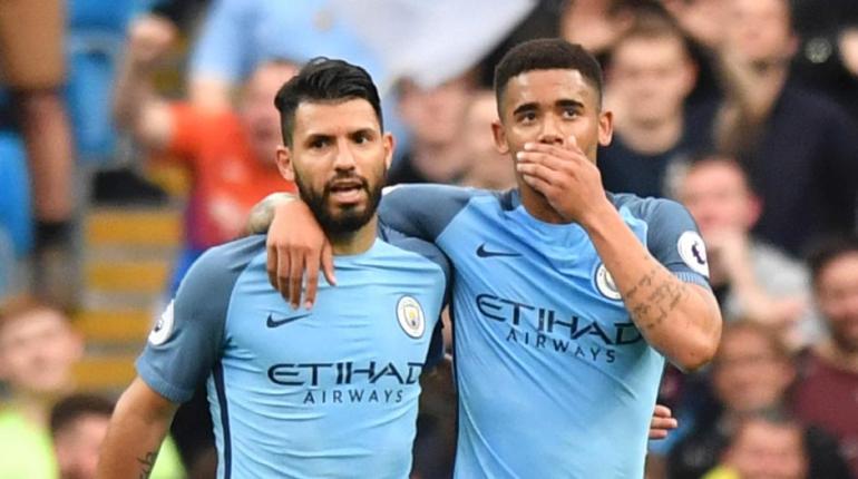 Anthony Devlin/AFP - O argentino Aguero e o brasileiro Gabriel Jesus fazem a diferença para o City Anthony Devlin/AFP - O argentino Aguero e o brasileiro Gabriel Jesus fazem a diferença para o City