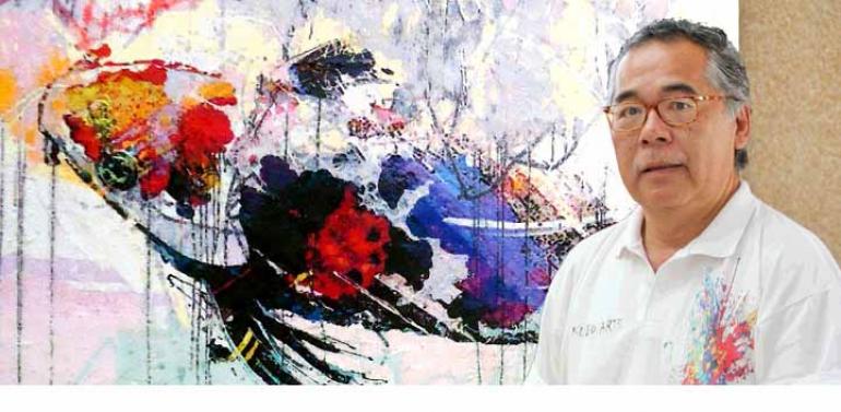 Divulgação - Carlos Kubo, que atualmente tem obras expostas no Japão, vai dar workshop de pintura, além de realizar mostra de seus quadros na grande festa nipônica de Londrina