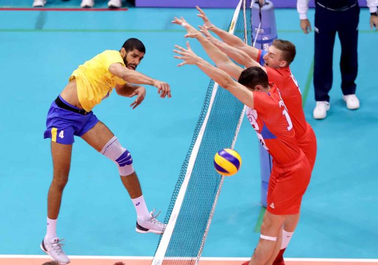 Divulgação/FIVB - Ponteiro Wallace foi o maior pontuador com 19 acertos na vitória, que serve para superar derrota histórica contra a Argentina Divulgação/FIVB - Ponteiro Wallace foi o maior pontuador com 19 acertos na vitória, que serve para superar derrota histórica contra a Argentina
