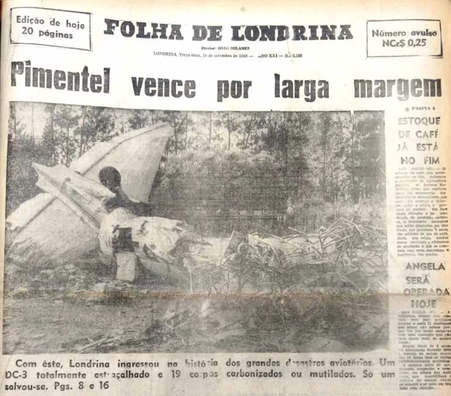 Imagem ilustrativa da imagem Acidente de 1969 foi o mais grave em Londrina