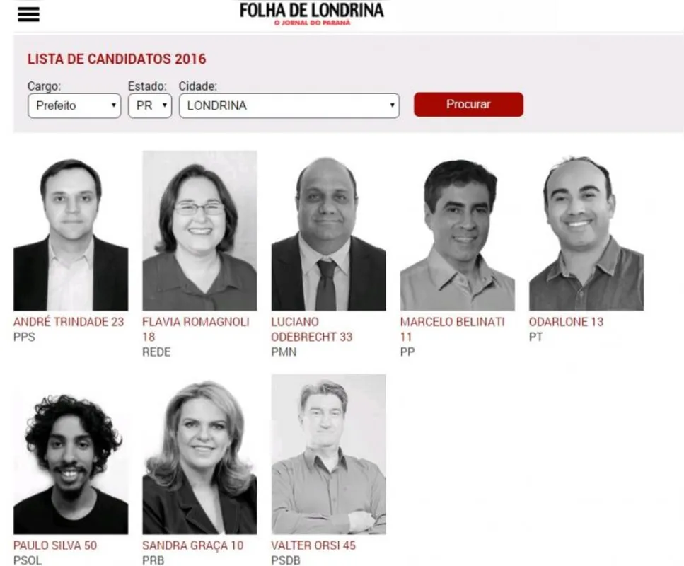 Imagem ilustrativa da imagem Veja a lista completa de todos os candidatos do Paraná