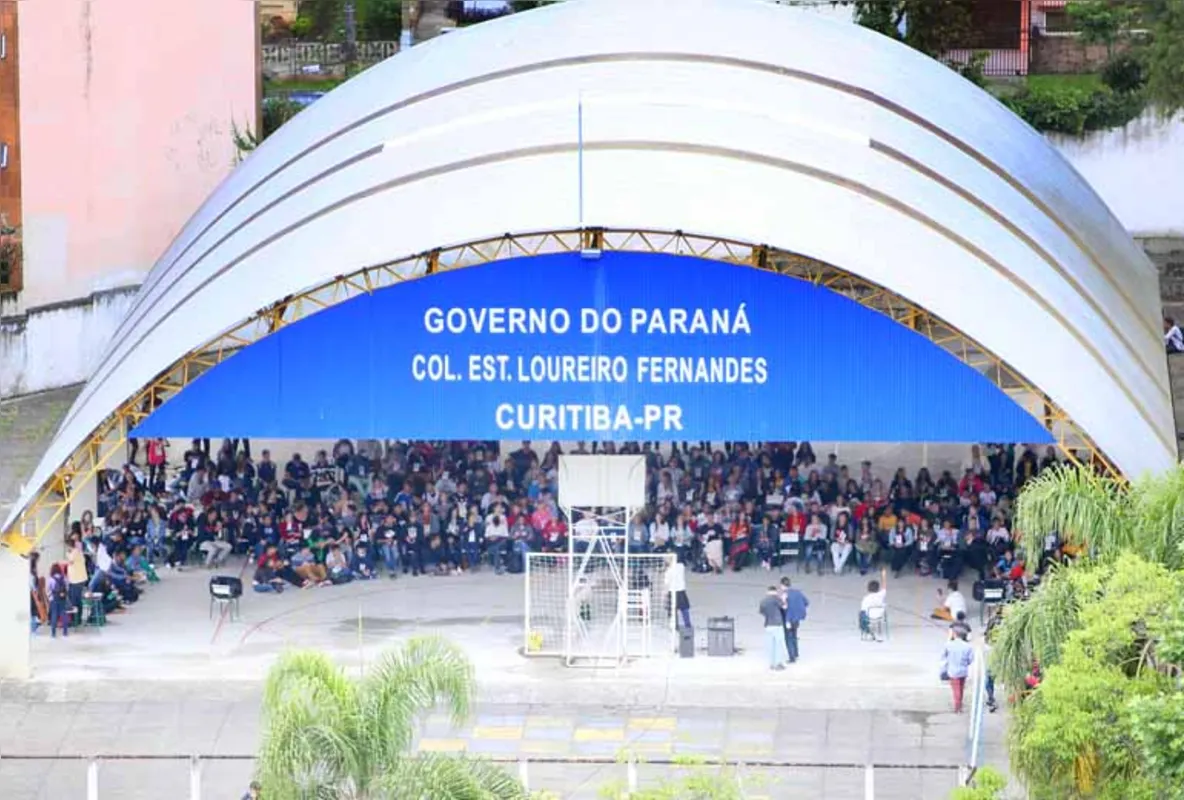 Assembleia no Colégio Estadual Loureiro Fernandes, em Curitiba, reuniu mais de 600 alunos, segundo a Upes