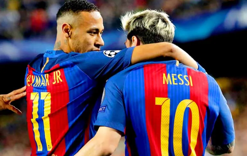 A dupla MN funcionou de novo: Messi marcou três, Neymar um, e ainda perdeu pênalti nos 4 a 0 no Camp Nou