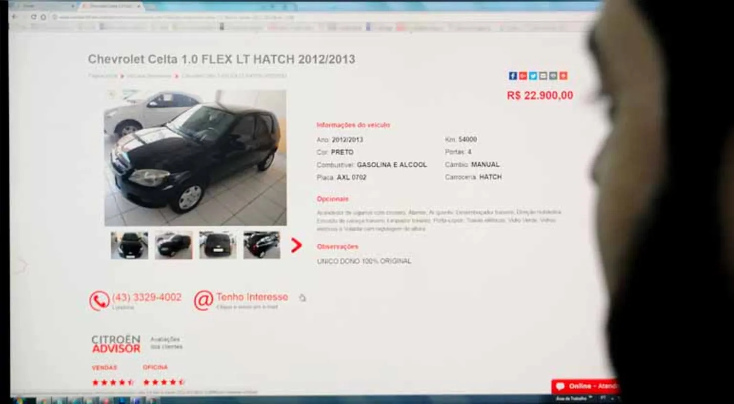 Quando entra num site para pesquisar o veículo, o cliente quer detalhes do modelo para chegar à loja com a decisão tomada