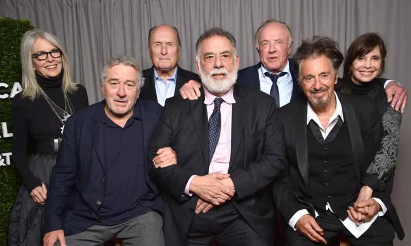 Foto histórica, em homenagem aos 45 anos do filme, reúne atores e o diretor de O Poderoso Chefão