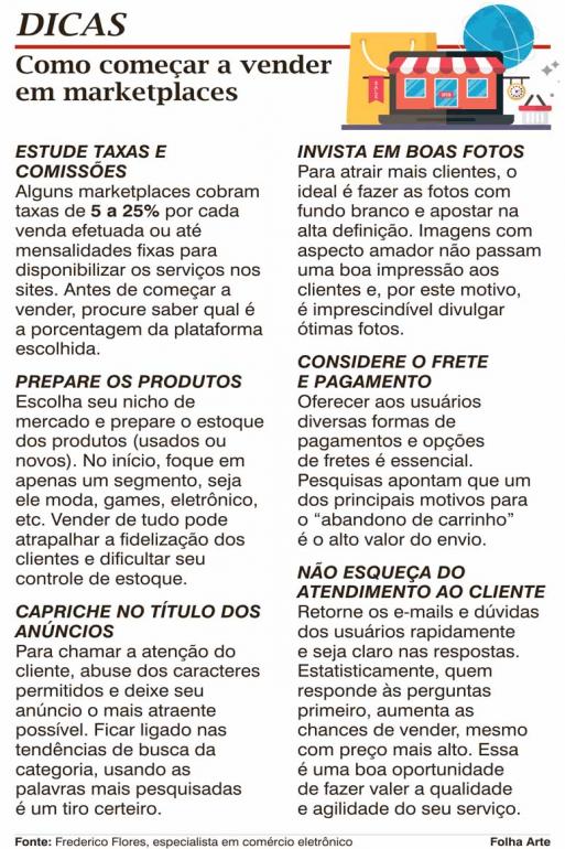 MARKETPLACES - Vitrines na tela