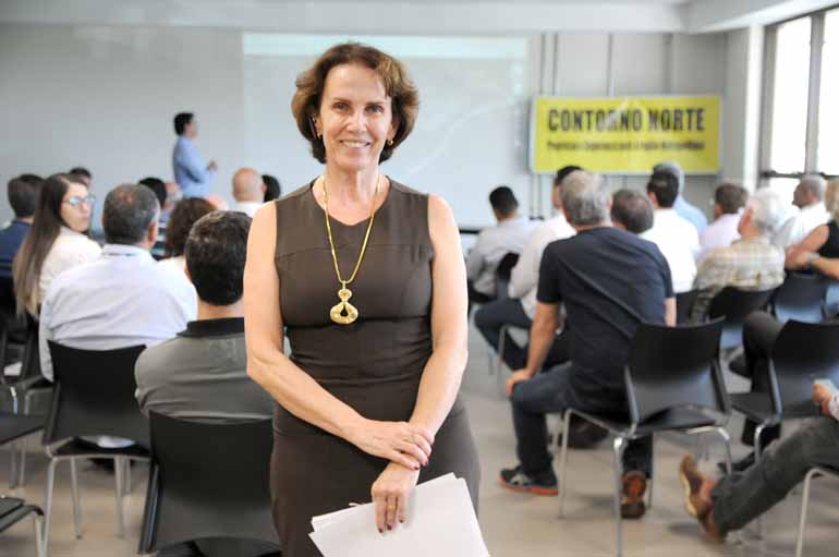 A presidente da associação que reúne as indústrias de Cambé, Rosinda Stremlow: entidades temem que Contorno Norte não seja licitado até o ano que vem