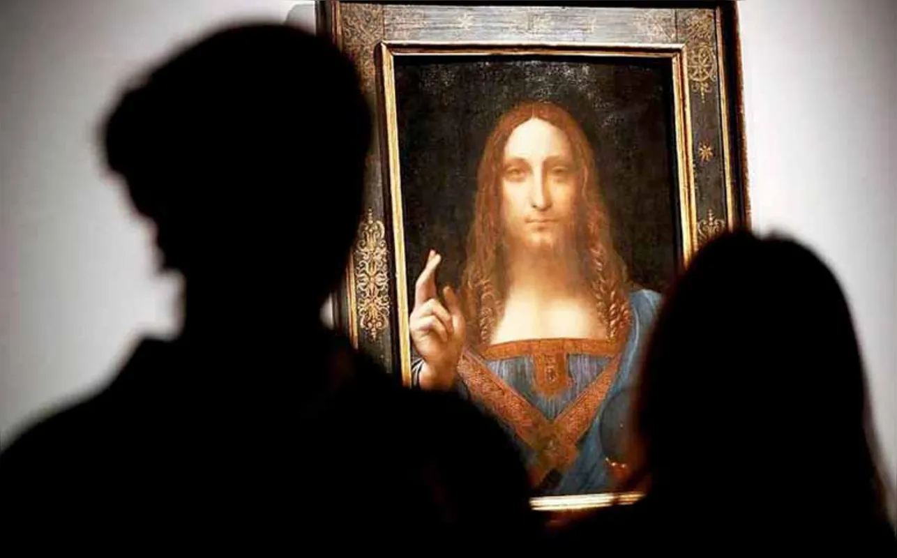 Cristo com esfera de cristal na mão: obra de Da Vinci foi vendida por R$1,5 bilhão