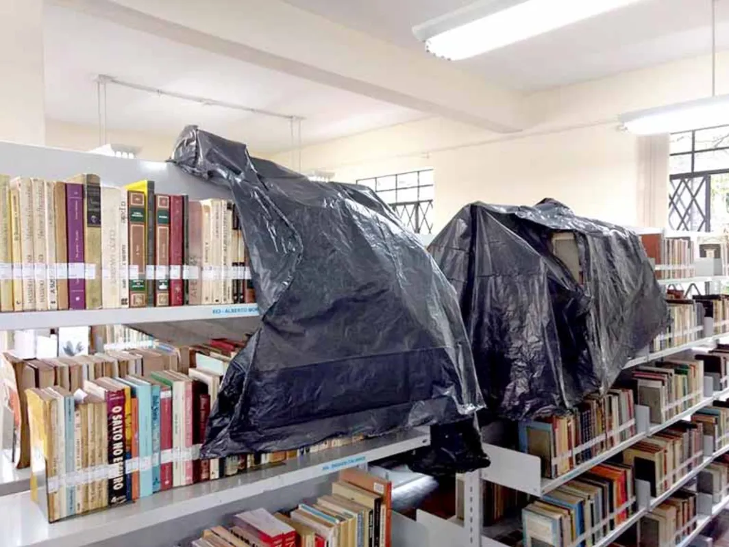 Imagem ilustrativa da imagem Chove sobre a Biblioteca