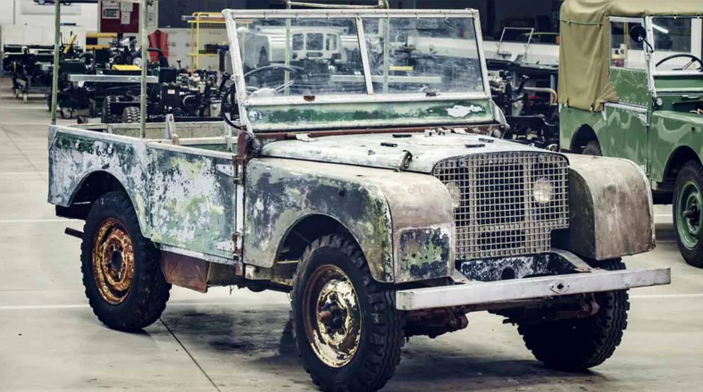 Imagem ilustrativa da imagem Land Rover celebra 70 anos restaurando veículo que estava perdido por seis décadas