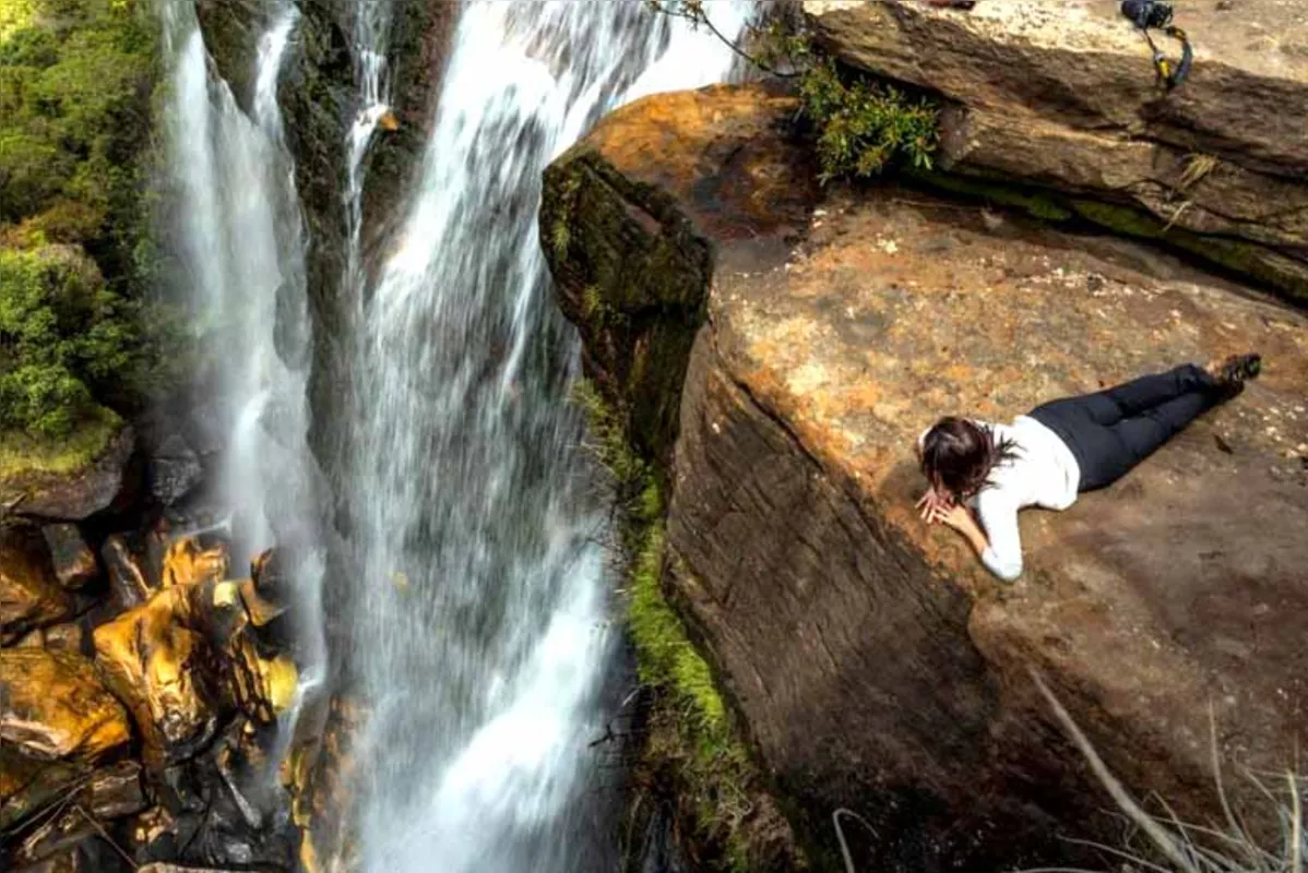 Entre as cachoeiras, as belezas da  Cachoeira do Butiá...