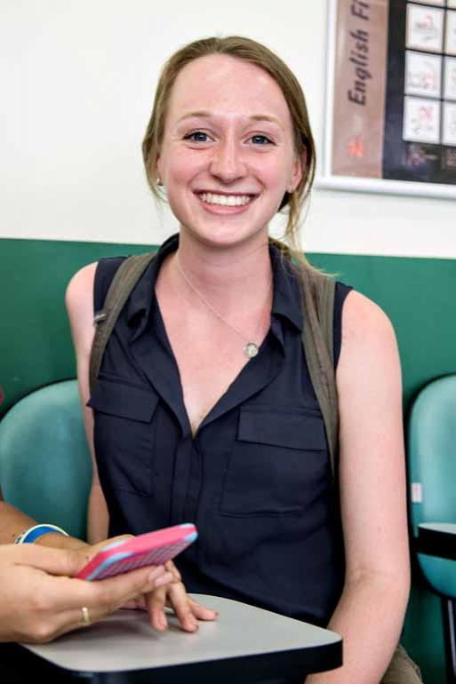 Fotos: Ricardo Chicarelli - Tara Mittelberg, estudante norte-americana: 'Acho difícil a conjugação dos verbos' Fotos: Ricardo Chicarelli - Tara Mittelberg, estudante norte-americana: 'Acho difícil a conjugação dos verbos'