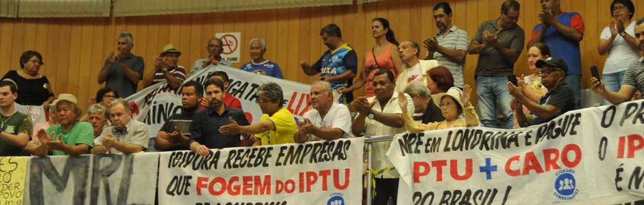 Câmara aprova projeto que revoga o aumento do IPTU em Londrina