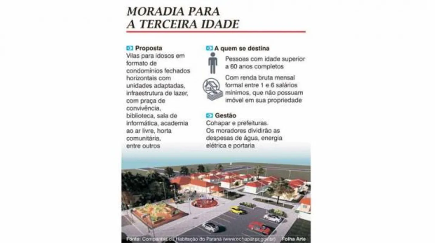 Imagem ilustrativa da imagem Paraná terá condomínios para idosos; entenda
