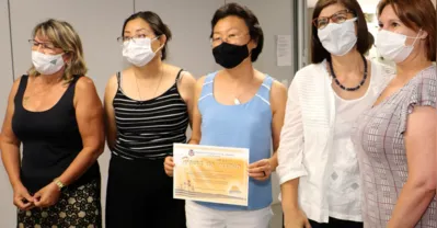 Em dezembro de 2021, Sandra Nishimura foi uma das ex-servidoras homenageadas pela Prefeitura, reconhecida pelos serviços prestados à sociedade.