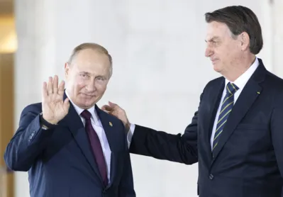 Encontro de Putin com Bolsonaro em 2019 para tratar dos BRICs: presidente vai à Rússia para tratar de negócios, apesar do risco da invasão da Ucrânia pelo país vizinho