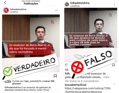 Imagem ilustrativa da imagem Folha de Londrina é alvo de fake news