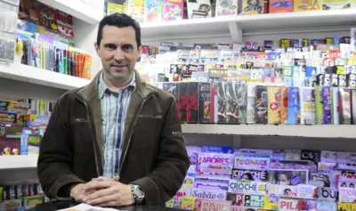 Carlos Alberto: propeita´rio da Banca Rodeio que faleceu na última semana participou da série "Super Família", dirigida por Rodrigo Grota