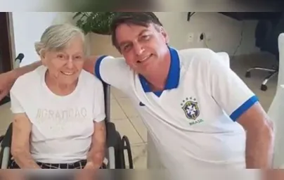 Imagem ilustrativa da imagem Morre a mãe de Bolsonaro, aos 94 anos, no interior de SP
