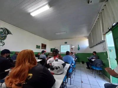 São 40 entregadores que estão passando pelo curso em dois dias