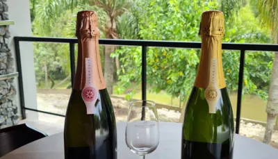Espumantes produzidos no Paraná, em Colombo, pela Vinícola Franco