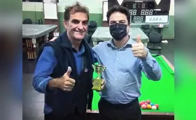 Vaca, campeão de sinuca na categoria sênior