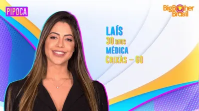 Laís Caldas sai do reality com 91,25 % de rejeição