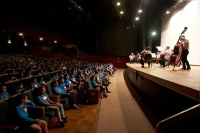 Concerto Didático com Quinteto de Cordas da Orquestra de Câmara Solistas de Londrina será apresentado a alunos nos teatros e também nas escolas municipais