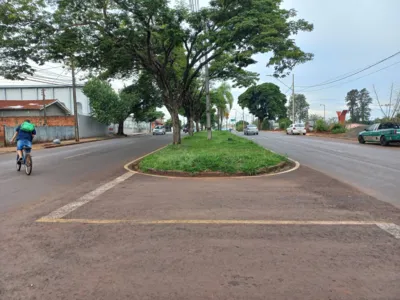 Avenida é o principal acesso para bairros populosos da região sul; previsão é que ciclovia fique pronta em três meses