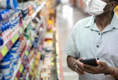 Imagem ilustrativa da imagem Supermercados são orientados a recomendar que clientes mantenham cuidados contra a covid-19