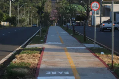 Imagem ilustrativa da imagem Ciclovia é construída em trecho da Angelina Ricci Vezozzo