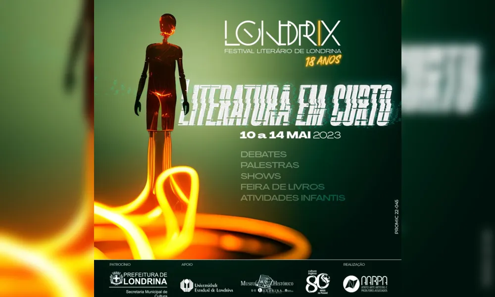 Imagem ilustrativa da imagem Festival Literário Londrix divulga os participantes da edição 2023