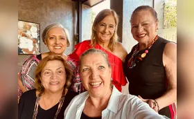 Animado encontro de amigas