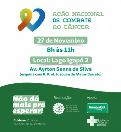 Imagem ilustrativa da imagem Ação em Londrina comemora Dia Nacional de Combate ao Câncer