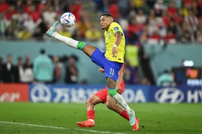 Imagem ilustrativa da imagem Ansiedade atrapalha Raphinha na busca pelo primeiro gol na Copa