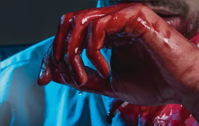 Sangue Falso para fantasias de Halloween