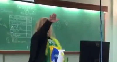 Imagem ilustrativa da imagem Colégio vai demitir professora suspeita de fazer saudação nazista em aula