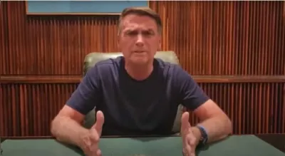 Imagem ilustrativa da imagem Em vídeo, Bolsonaro pede desobstrução de rodovias