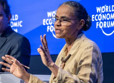 Marina Silva participa do encontro anual do Fórum Econômico Mundial em Davos, onde foi convidada para integrar três painéis sobre Brasil e Amazônia
