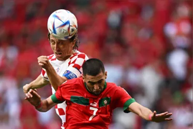 Imagem ilustrativa da imagem Marrocos e Croácia termina em terceiro 0 a 0 da Copa