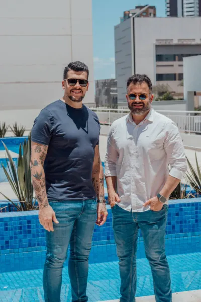 Os diretores da g1 imob, Renato Gomes e José Vinicius Munhoz Pinto