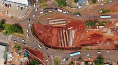 Imagem ilustrativa da imagem Rotatória da Leste-Oeste é interditada parcialmente no fim de semana