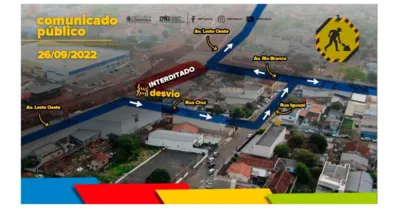 Imagem ilustrativa da imagem Rotatória da Rio Branco será interditada na segunda-feira