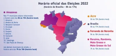 Imagem ilustrativa da imagem Votação em todo o país seguirá o horário de Brasília