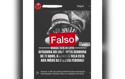 Imagem ilustrativa da imagem É falso que idosa que participou de atos em Brasília morreu na PF