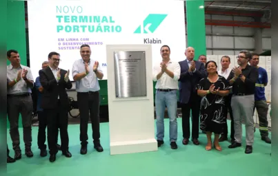 Imagem ilustrativa da imagem Klabin inaugura novo terminal no Porto de Paranaguá