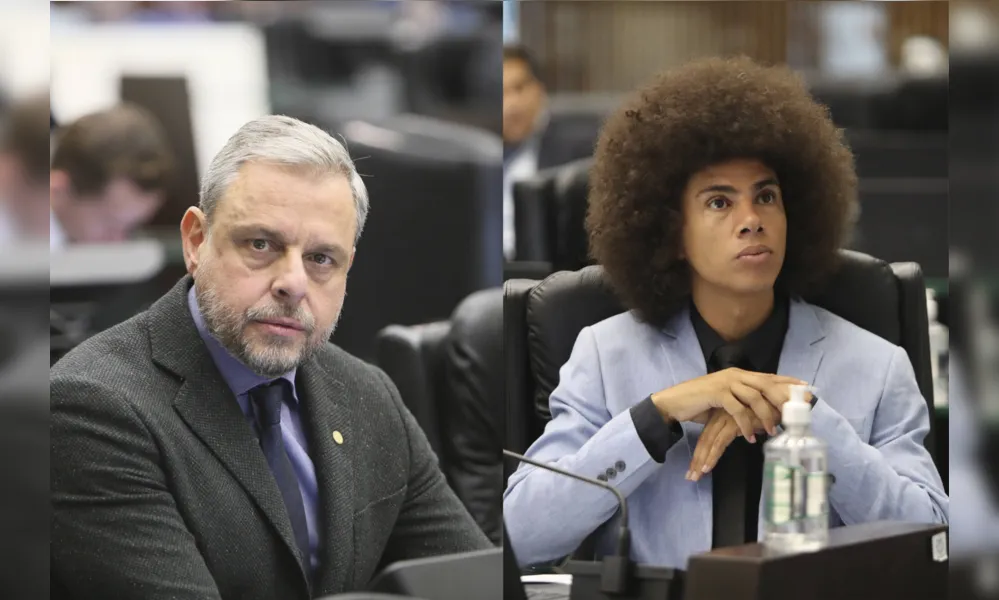 Os deputados estaduais Ricardo Arruda (PL) e Renato Freitas (PT): polarização na AL