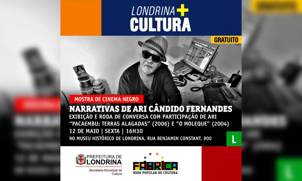 Imagem ilustrativa da imagem Mostra homenageia  Ari Cândido Fernandes, primeiro cineasta negro de Londrina
