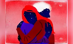Mãe e filha: uma cena comovente nas ruas