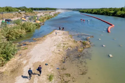 O rio Grande, na fronteira dos EUA com o México, é um dos pontos de passagem mais procurados por imigrantes ilegais